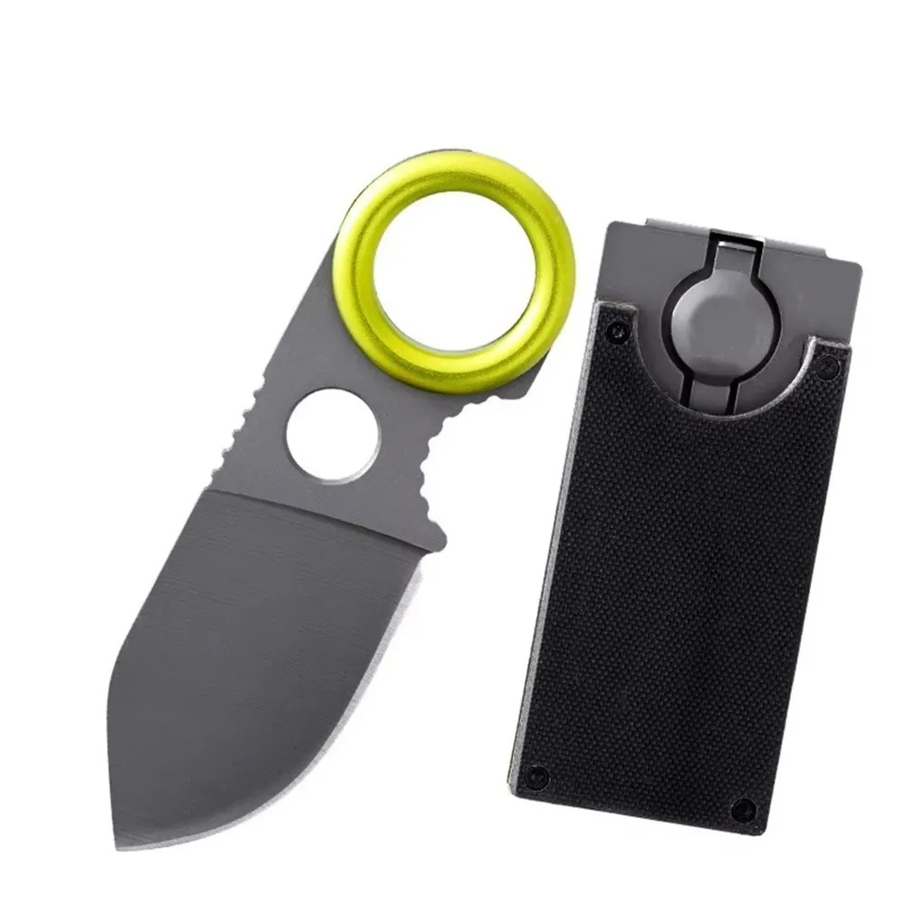 Edc Carry Fixed Blade Knife - Mini Cuchillo de Anillo EDC de