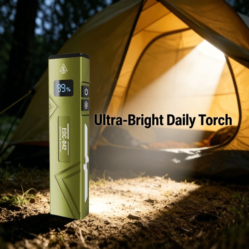 Edc Carry Pen - Linterna EDC recargable con luz UV,