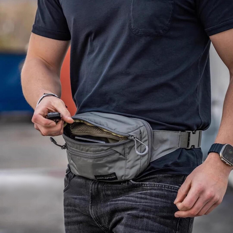 Edc Carry Bag For Men - Riñonera para hombre con correa ajustable,