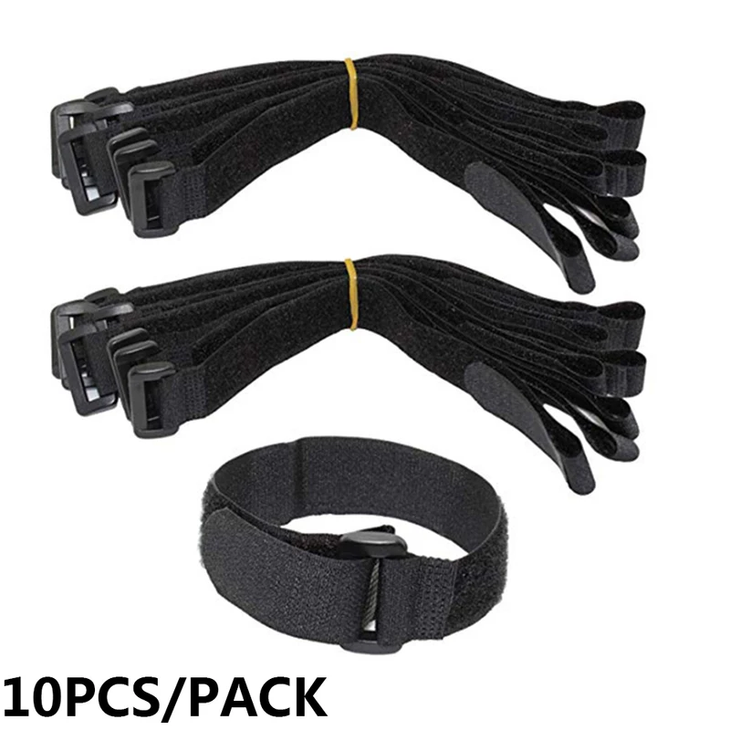 Gear Tie Reusable - 10 unidades de bridas reutilizables para