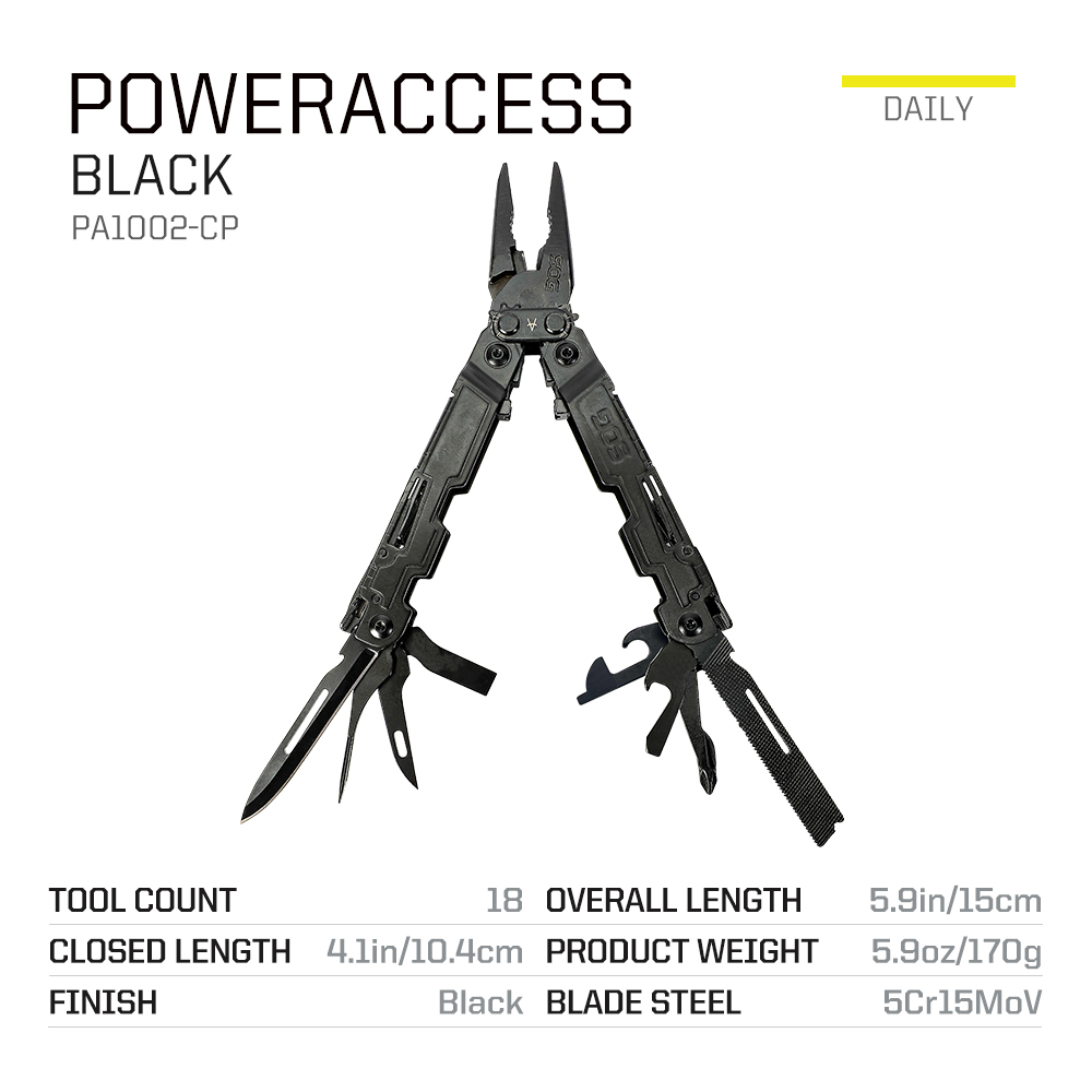 SOG 18 en 1 PowerAccess, Multi - Edc Carry Pliers reseña y precio