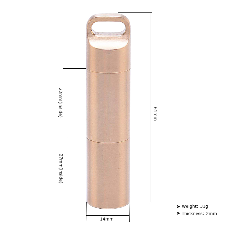 Contenedor de almacenamiento h - Pill Fob Capsule reseña y precio
