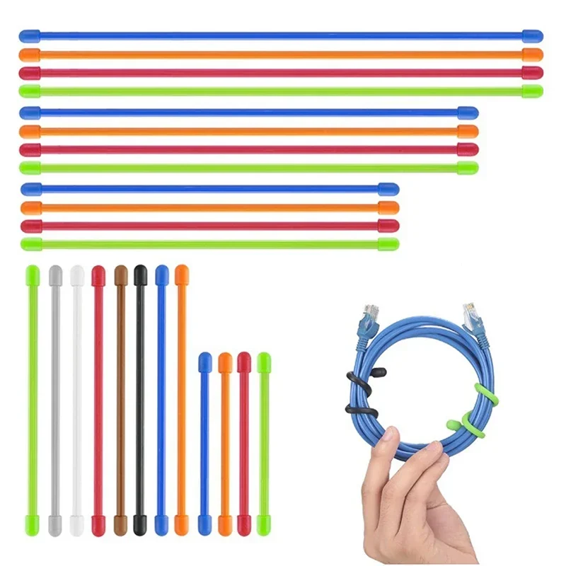 5 bridas de silicona con crema - Gear Tie Reusable reseña y precio