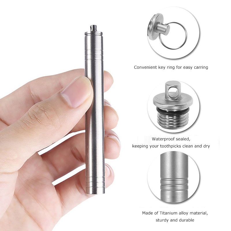 Caja hermética de titanio para - Pill Fob Capsule reseña y precio