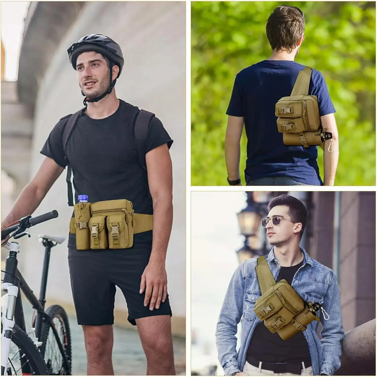 Riñonera táctica para hombre,  - Edc Carry Bag For Men reseña y precio