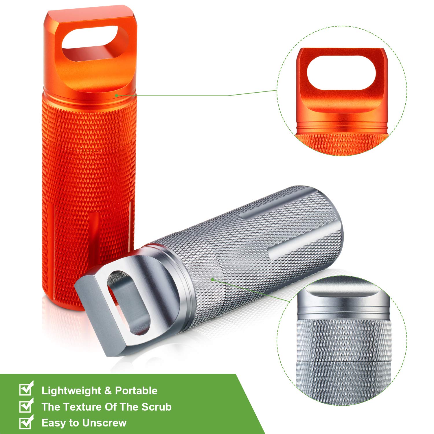 Contenedores secos de aluminio - Pill Fob Capsule reseña y precio
