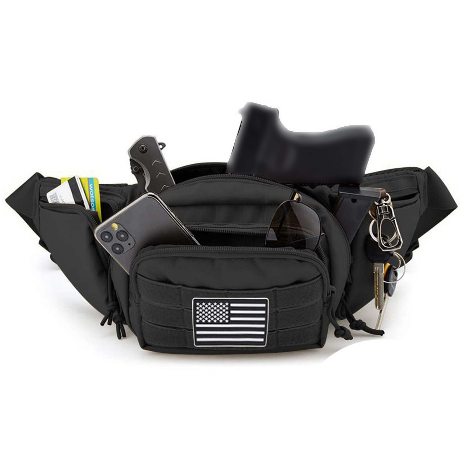 Riñonera táctica con funda par - Edc Carry Bag For Men reseña y precio