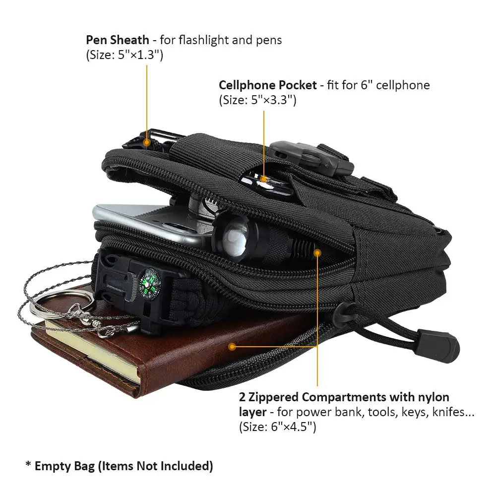 Bolsa de Cintura Táctica para  - Edc Carry Items reseña y precio